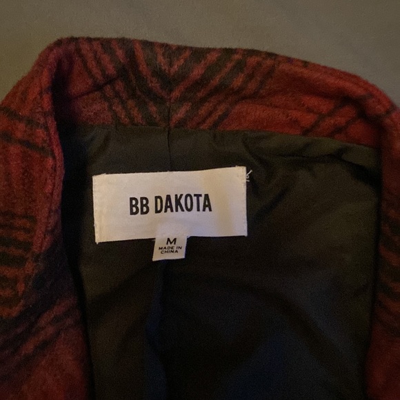 Womens Red plaid BB Dakota jacket - Picture 3 of 4